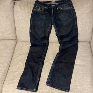 True Religion jeans. Section: Ricky, Seat: 34, Size: 31.